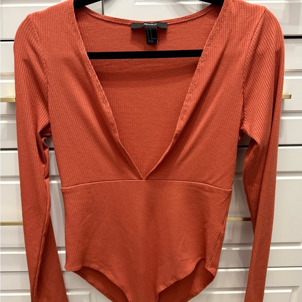 Women's Rust Long Sleeve Top
